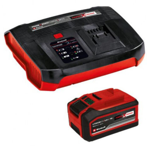 -CAHERSA- Kit: CARGADDOR SUPER RAPIDO  +  BATERIA REPUESTO 4-6Ah EINHELL