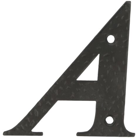 -CAHERSA- Letra A-4" Acero Negro  AMIG