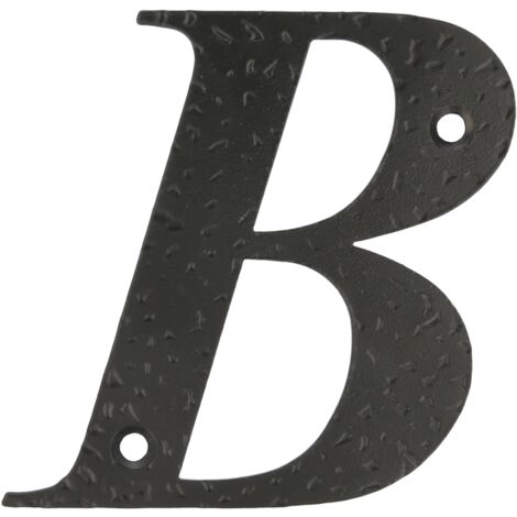 -CAHERSA- Letra B-4" Acero Negro  AMIG