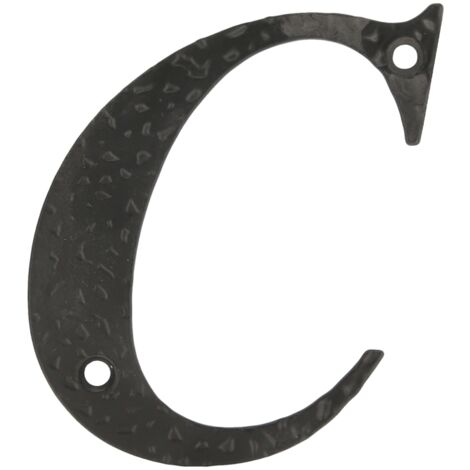 -CAHERSA- Letra C-4" Acero Negro  AMIG