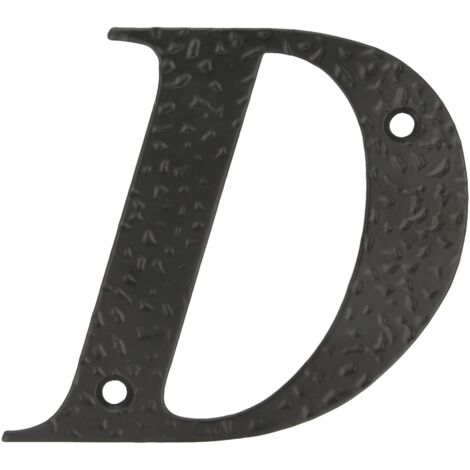 -CAHERSA- Letra D-4" Acero Negro  AMIG