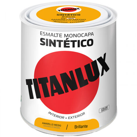 -CAHERSA- PINTURA TITANLUX AMARILLO MEDIO 375 ML TITAN