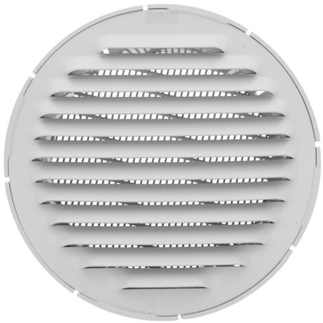 -CAHERSA- Rejilla Ventilación AMIG 11 - Ø10 CM Aluminio Blanco (B)