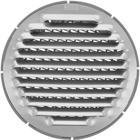 -CAHERSA- Rejilla Ventilación AMIG 11 - Ø8 CM Aluminio Plata (B)
