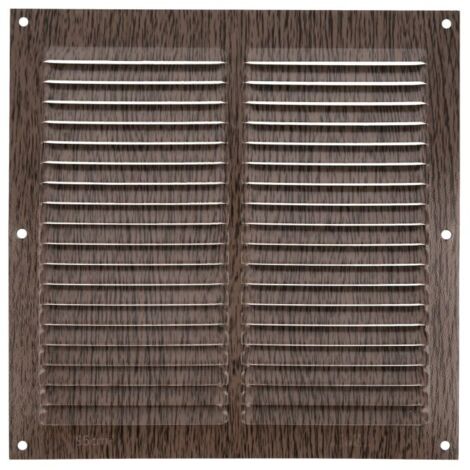 -CAHERSA- Rejilla Ventilación AMIG 3-200X200 Aluminio Wenge