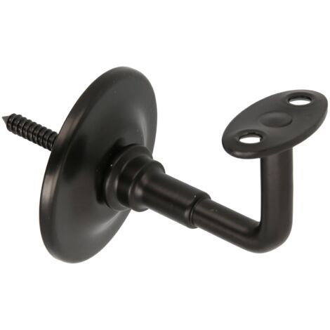 -CAHERSA- SOPORTE PASAMANOS 24 Acero Negro  AMIG