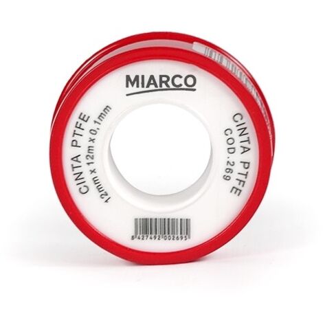 -CAHERSA- TEFLON CRUDO 12 MM X 12 M X 0.1 MM MIARCO