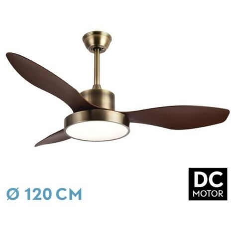 -CAHERSA- Ventilador de Techo  DC HayaTE 48W 4080LM CUERO/ROBLE 3