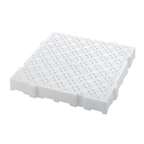 Caillebotis Blanc Clipsables Anti-Dérapant H 50 mm