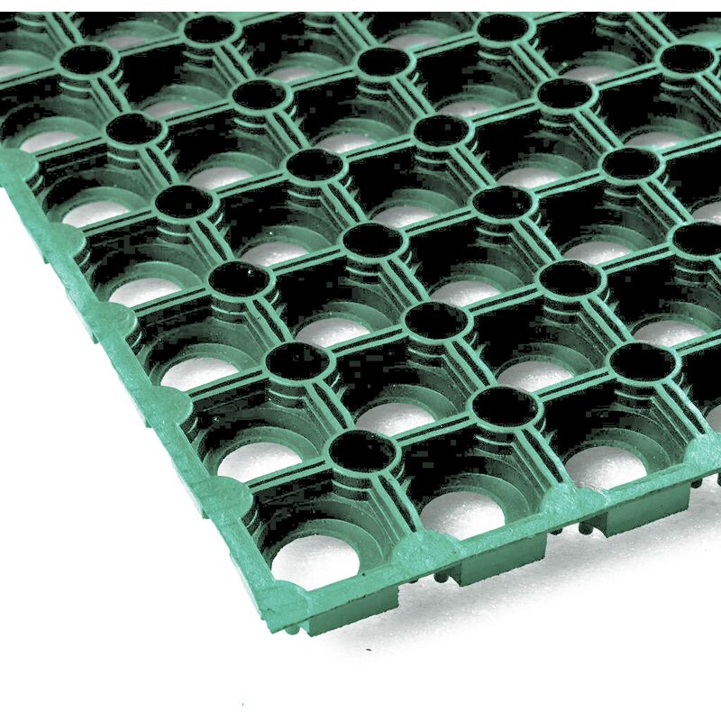 Vivol - Caillebotis caoutchouc 100 x 150 cm - Vert