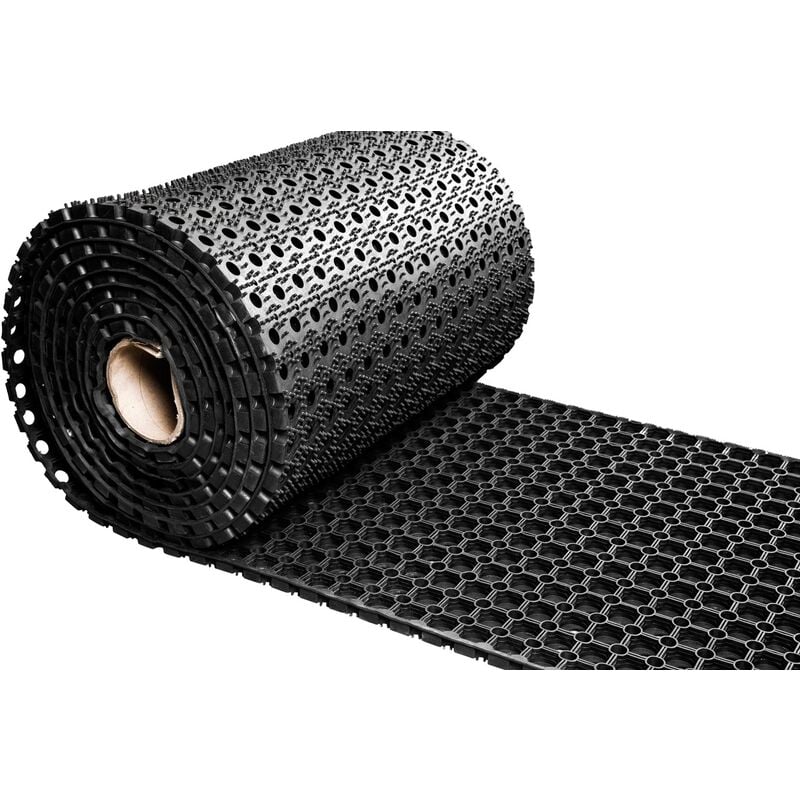 Vivol - Caillebotis caoutchouc en rouleau - Épaisseur 23 mm - Largeur 60 cm - Par mètre linéaire