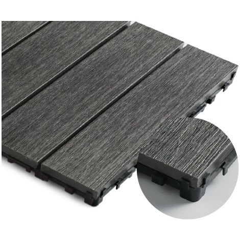 Caillebotis en composite coextrudé haute densité 30 x 30 cm