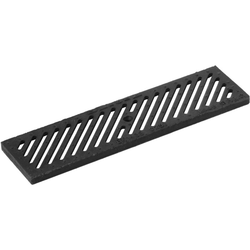 Dakota - Caillebotis fonte b125 130x500 mm + Système de blocage Options : Caillebotis 1351HB
