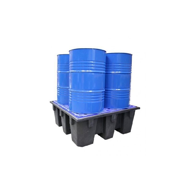 Matisère - Bac de rétention avec Caillebotis acier galvanisé pour 4 fûts - Capacité 450 l - 1100kg - BRCECOG450/485008F