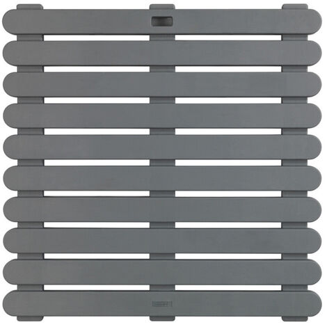 Caillebotis - Sol De Salle De Bain In/Extérieur 55X55Cm Gris 22947100 Wenko