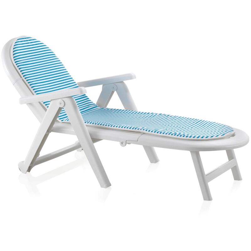 Shaf - Charge de jardin caiman blanc avec coussin - Vert