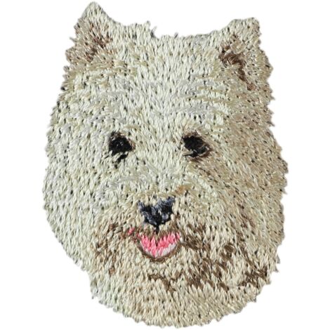 Cairn Terrier - Aufnäher in Hundeform, bestickter Aufnäher, einzigartige Rucksackdekoration von Art-Dog