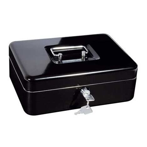 Caisse a monnaie, monnayeur en acier 30 cm noir