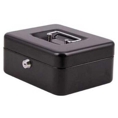 Caisse a monnaie, monnayeur en acier noir 16 cm