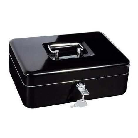 Caisse a monnaie, monnayeur en acier noir 30 cm
