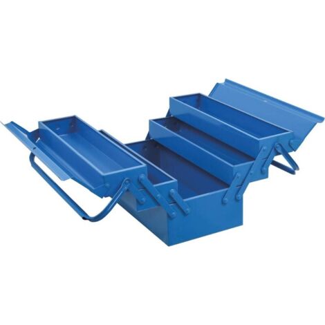 Caisse à outils métallique 5 compartiments 430x200x205mm STILKER - 15731