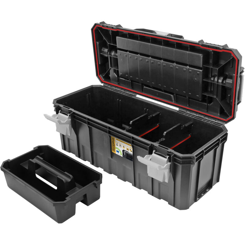 StorageHub-2750 Caisse à outils de 27L compatible avec les caisses à outils empillables StorageHub