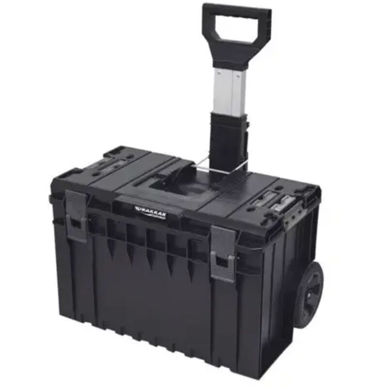 Mallette à outils 6 en 1 avec 3 compartiments de rangement, métal polypropylène SKRWQCARTONECZAPG002 - Qbrick