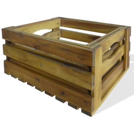 Caisse à pommes 2 pcs Bois d'acacia massif CFW285747