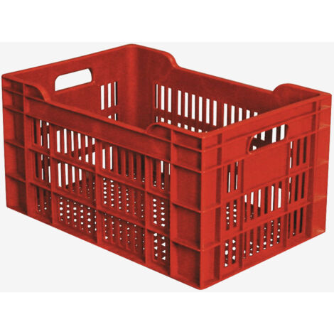 Caisse ajourée 550 x 360 x 290 mm 45 L - brique - Gilac