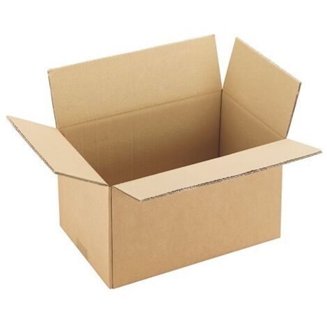 Caisse américaine kraft brun double cannelure H 20 x L 22 x P 35 cm - Lot de 20