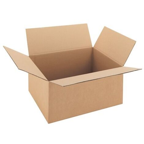 Caisse américaine kraft brun double cannelure H 23 x L 35 x P 35 cm - Lot de 20