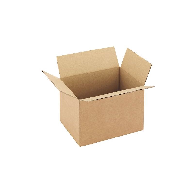Caisse américaine kraft brun simple cannelure L 31 x l 22 x H 10 cm - Lot de 25 - Maxiburo