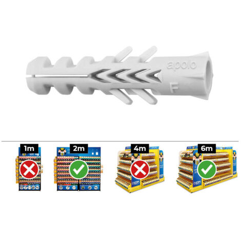 Caisse De 50 Chevilles Nylon 10 Nf Din/Ref Nf Celo.