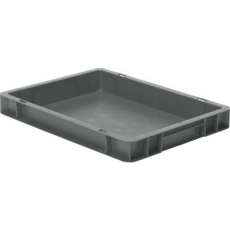Conteneur de transport gerbable 400x300x50mm – Polypropylène adapté à l'alimentation – Charge 30kg – Pour utilisation sur convoyeurs – La-Ka-Pe - TK400