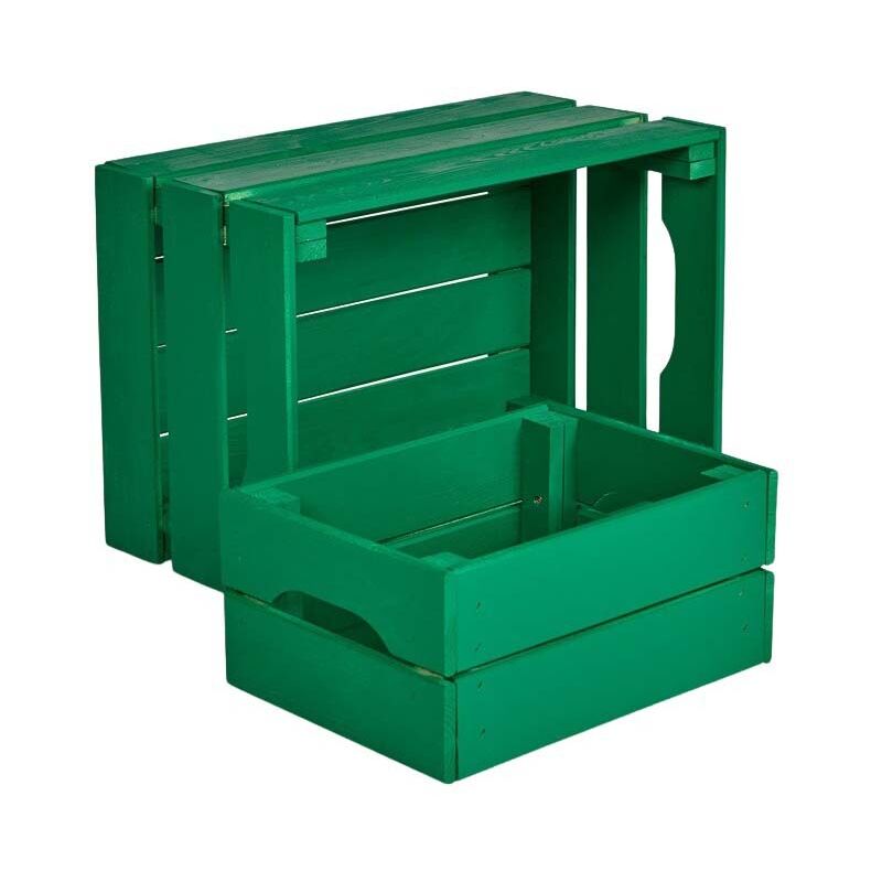 Pinus - Caisse de rangement en pin grand modèle 46 x 31 x 25 cm