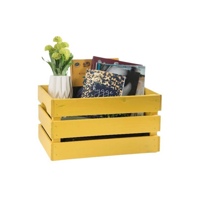 Pinus - Caisse de rangement en pin grand modèle 46 x 31 x 25 cm