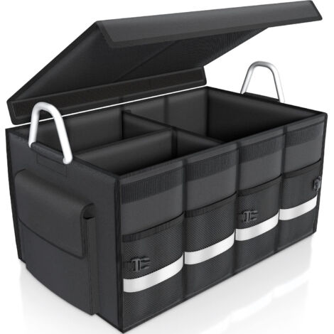 Caisse de Rangement pour Voiture Grande Capacité (55L) - Pliable & Organisée