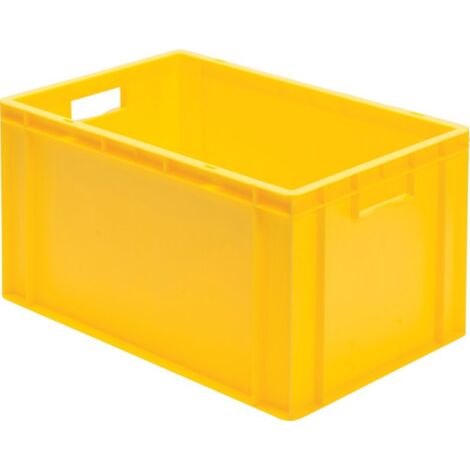 Caisse de transport 600x400x320 mm jaune
