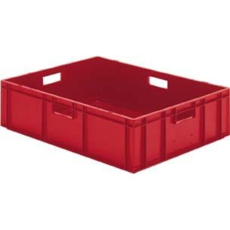 Caisse de transport 800x600x210 mm rouge
