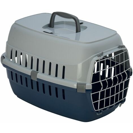 Cage pour chien pour voiture - Aluminium - Medium: 54x69x50 cm - 1 porte