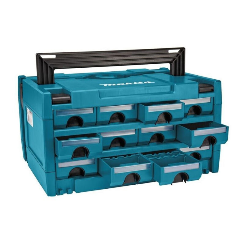 Coffret Mak-Pac avec 12 tiroirs P-84327 Makita pour petites pièces et matériel auxiliaire