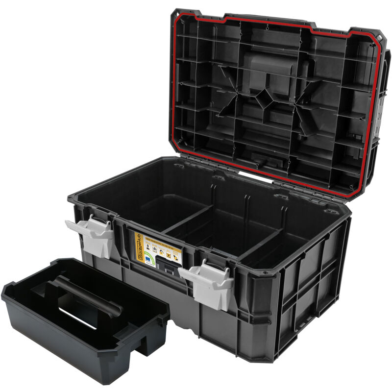 StorageHub-3250 Caisse à outils de 32L compatible avec les caisses à outils empillables StorageHub