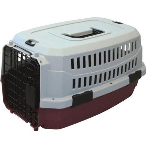 Caisse de transport Viaggio Carrier M pour chien - Bordeaux et gris