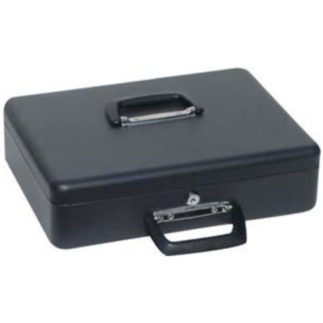 Caisse, noire, insert euro, 370 x 290 x 110