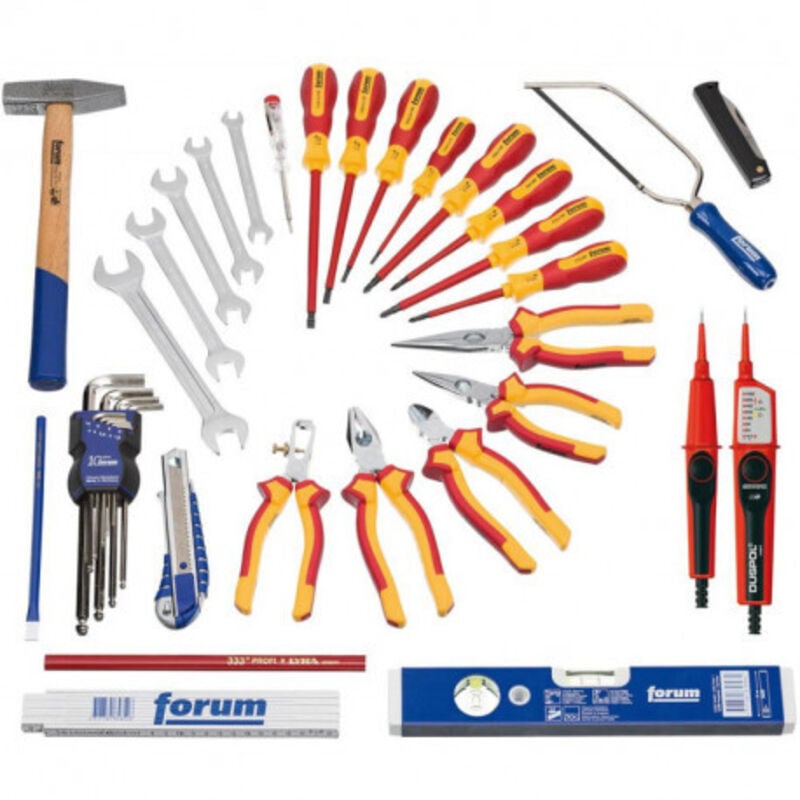 Caisse outils électricien 38pcs. en sac