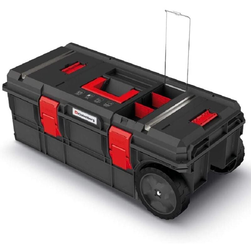 Kistenberg - Caisse à outils à roulettes pour atelier - Capacité de charge jusqu'à 50 kg - Plastique - 795 x 380 x 307 mm - Série modulaire X-Block