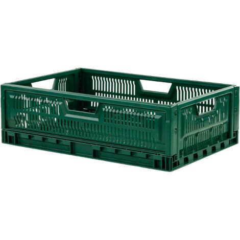 Caisse Pliable Empilable 600 x 400 - 36 L - Vert