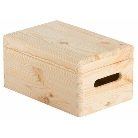 Boite Caisse Coffret Coffre De Rangement En Bois Non Traité Avec