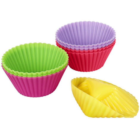 Caissettes à Cupcakes en Papier de Fête, Dimensions Standard,Moule à gâteau en silicone pour petit gâteau Lot de 30 pcs----7cm-couleur mélangée