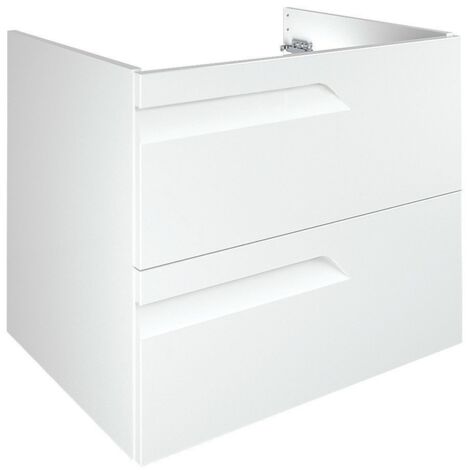 Caisson 2 tiroirs 80cm Ancomalin - Anconetti - Blanc